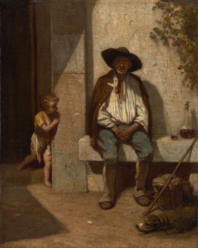 Paysanne italienne, 1842 - Alexandre Gabriel Decamps