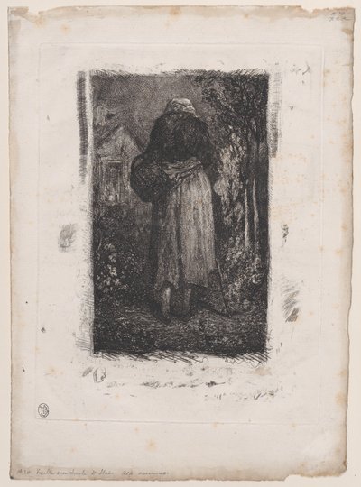 Vieille mendiante - Alexandre Gabriel Decamps
