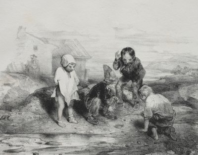 Le Lancer décisif - Alexandre Gabriel Decamps