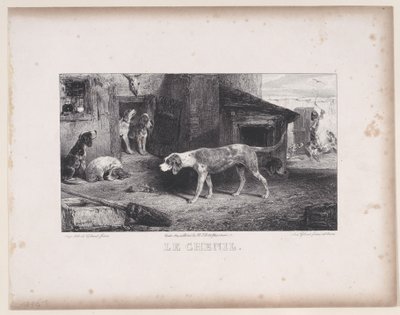 Le Chenil, de la série Scènes de chasse, 1829 - Alexandre Gabriel Decamps