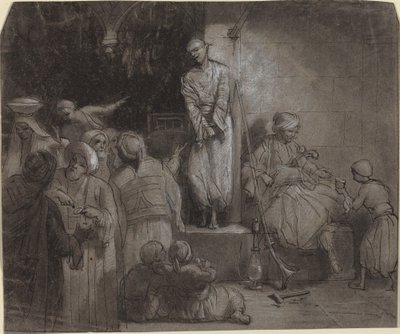 Le marché aux esclaves [recto] - Alexandre Gabriel Decamps