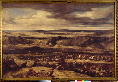 La défaite des Cimbres ou le général romain Marius défait les Cimbres dans la plaine de Provence - Alexandre Gabriel Decamps