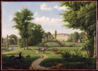 Vue du Château de Villiers-Saint-Paul, près de Senlis - Alexandre Hyacinthe Dunouy