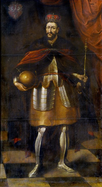 Portrait du Roi Wladyslaw II. Jagiello, 1677 - Alexandre Jan Tricius