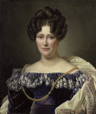 Johanna Henriette Engelen (1789-1878), deuxième épouse de Daniel Francis Schas - Alexandre Jean Dubois Drahonet (signed by artist)