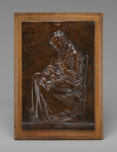 Maternité, ou Jeune femme allaitant un enfant, modèle 1882 - Alexandre Louis Marie Charpentier
