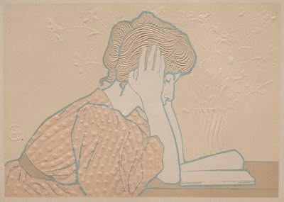 Jeune femme lisant - Alexandre Louis Marie Charpentier