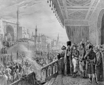 Célébration de la Fête de Mohammed, au Caire, 6 Fructidor An VI (23 août 1798) gravé par Charles Etienne Pierre Motte (1785-1836) - Alexandre Marie Colin