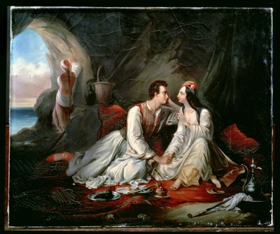 Don Juan et Haidée, vers 1833 - Alexandre Marie Colin