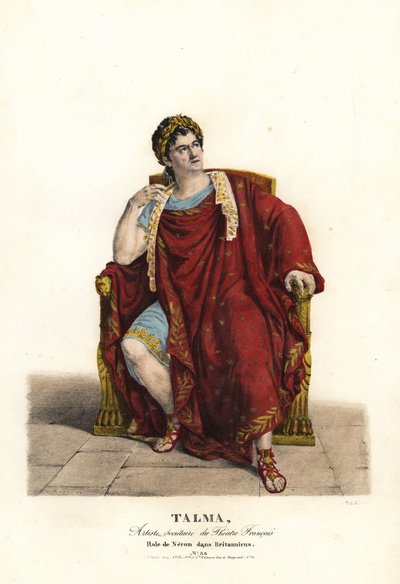 François Joseph Talma en Néron dans Britannicus de Jean Racine, Théâtre Français - Alexandre Marie Colin