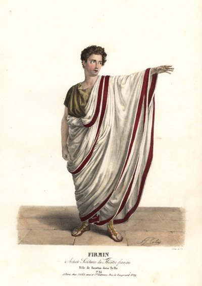 Jean-Baptiste Firmin en Faust dans la tragédie Sylla par Victor Joseph Étienne de Jouy, Théâtre Français - Alexandre Marie Colin