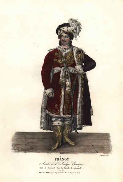 Jean Audeville Fresnoy en Menzicoff dans La Famille de Menzicoff par J-J-M Duperche, Ambigu Comique - Alexandre Marie Colin