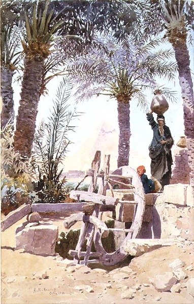 La pyramide de Khafre (Chephren) - Alexandre Nicolaievitch Roussoff