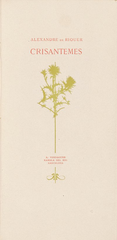 Chrysanthèmes - Alexandre de Riquer