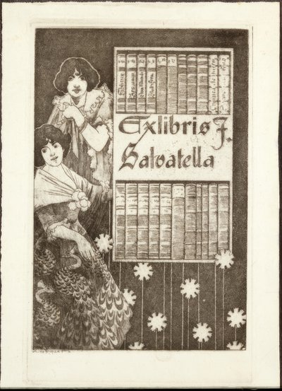 Ex-Libris F. Salvatella - Alexandre de Riquer