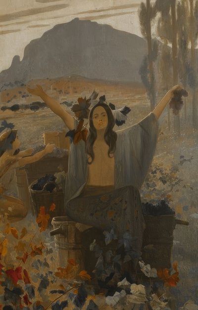 Peintures murales, symbolistes. Casa Alegre de Sagrera, Terrassa. - Alexandre de Riquer