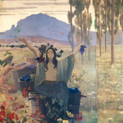 Panneau mural représentant l