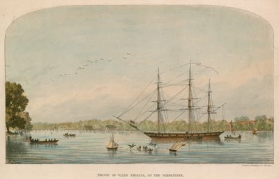 Frégate Prince de Galles sur la Serpentine - Alexandre le Bihan