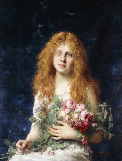 Une belle rose - Alexei Alexevich Harlamoff