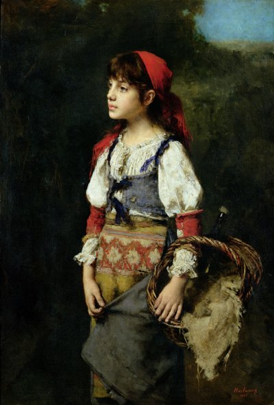 Une jolie paysanne - Alexei Alexevich Harlamoff