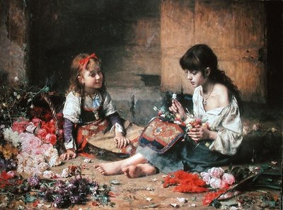 Les jeunes filles aux fleurs - Alexei Alexevich Harlamoff