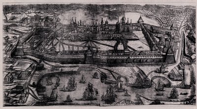 Monastère de la Transfiguration de Solovetsky sur les îles Solovetsky, 1744 - Alexei Fyodorovich Zubov