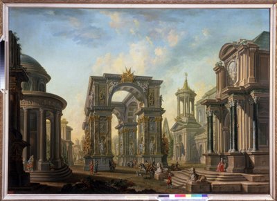 Fantaisie architecturale - Alexei Ivanovich Belsky
