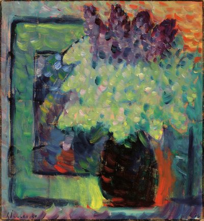 Grande nature morte Bouquet de lilas dans un vase, 1936 - Alexei Javlensky von