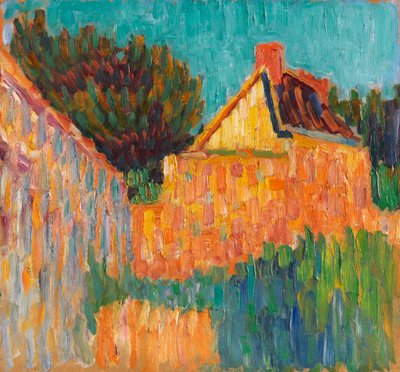 Petite maison devant les buissons Paysage français, 1906 - Alexei Javlensky von