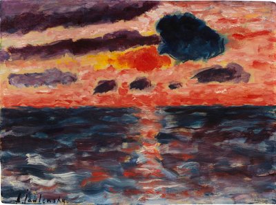 Coucher de soleil, Borkum, 1928 - Alexei Javlensky von