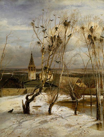 Les corbeaux sont revenus - Alexei Kondratievich Savrasov