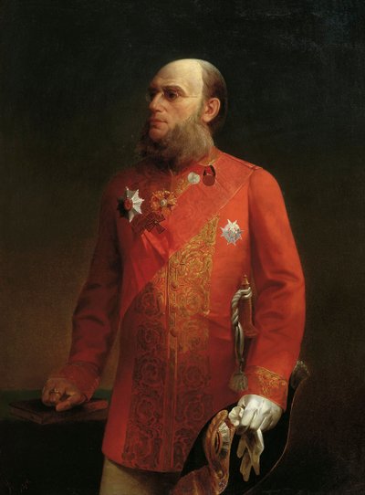 Portrait du géographe russe Pyotr Semenov-Tyan-Shansky - Alexei Mikhailovich Kolesov