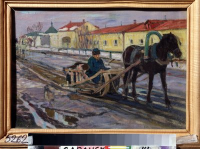 Traîneau à cheval - Alexei Mikhailovich Korin