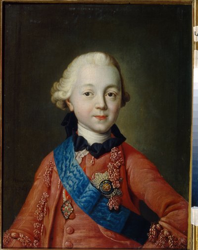 Portrait du grand duc Pavel Petrovitch Romanov enfant - Alexei Petrovich Antropov
