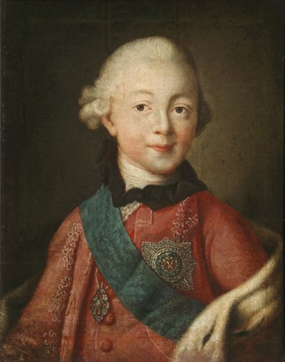 Portrait du Grand-Duc Pavel Petrovich 1754-1801, 1765 - Alexei Petrovich Antropov