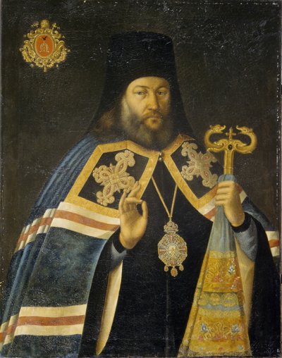 Théodose Yankovsky, archevêque de Saint-Pétersbourg et prieur du monastère Alexandre Nevski, années 1770 - Alexei Petrovich Antropov