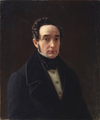 Portrait de Vladimir Ivanovich Panayev 1792-1859 - Alexei Vasilyevich Tyranov