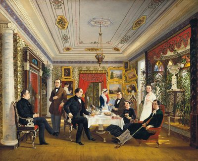 À la table de thé - Alexei Yakovlevich Voloskov