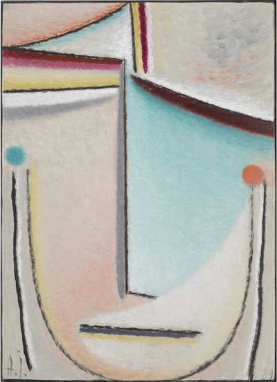 Tête abstraite : Rose-Bleu clair, 1929 - Alexej von Jawlensky
