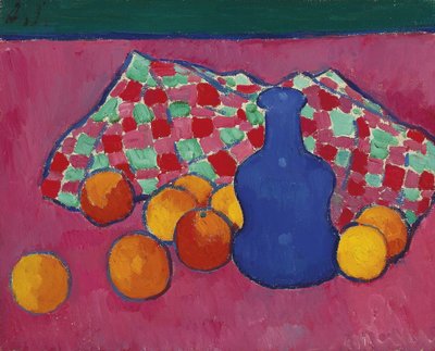 Vase bleu avec des oranges - Alexej von Jawlensky