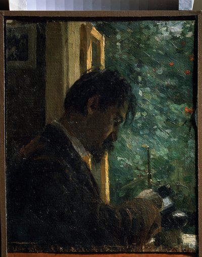 Le graveur Vasiliy Mate au travail - Alexej von Jawlensky