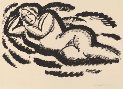 Nu allongé - Alexej von Jawlensky