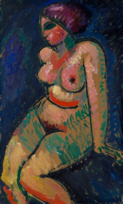 Nu féminin assis - Alexej von Jawlensky