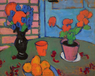 Nature morte avec des fleurs et des oranges - Alexej von Jawlensky