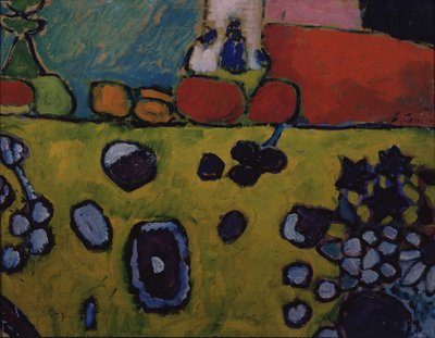 Nature morte avec une nappe colorée, 1909 - Alexej von Jawlensky