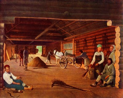 Battage du grain - Alexey Venetsianov