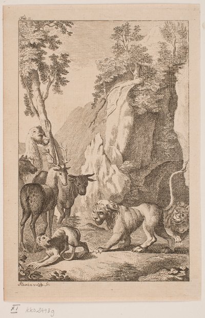 Le jeune lion et le singe - Alexia von Lode