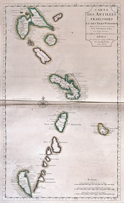 Antille francesi et îles proches - par A - Alexis Hubert Jaillot