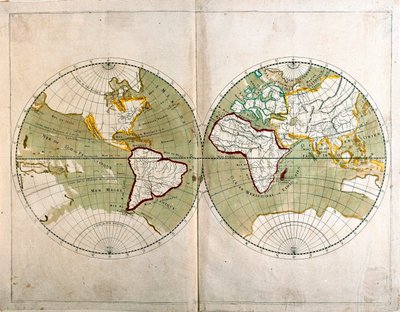 Carte du monde - Alexis Hubert Jaillot