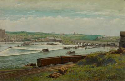 Étang de moulin à Minneapolis - Alexis Jean Fournier